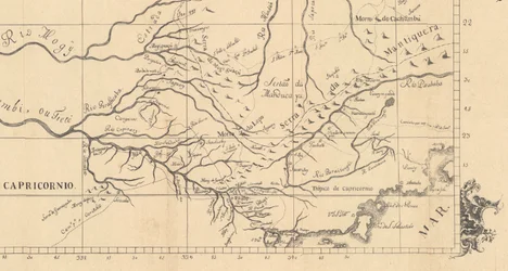 Capitanía de São Paulo en 1766, en la Carta corográfica de los límites del Estado de Minas Gerais con el de São Paulo